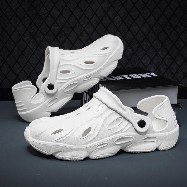 Men Fashion Hollow Lightweight Solid Color Sandals