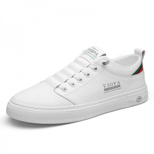 Men Fashion Casual Commuter Flat Lace-Up Leather Shoes