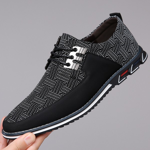 Plus Size Men Fashion Comfortable Leather Shoes